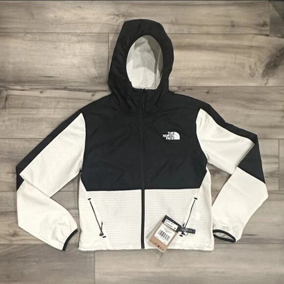 The North Face Women's Tekware Grid Hybrid Jacket, White Dune/TNF Black, Medium - Picture 1 of 3